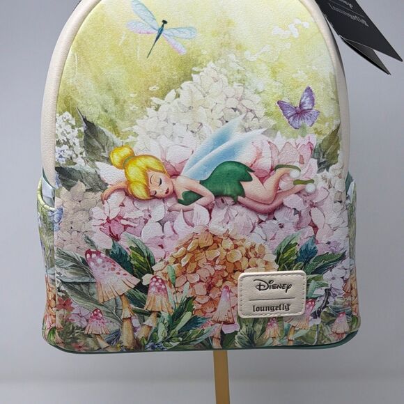 Loungefly Disney Tinker Bell Floral Mini Backpack NEW main image 4